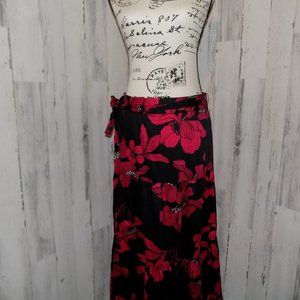 NWT Who What Wear Summernight Floral Long Skirt 8